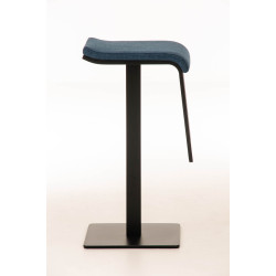 Tabouret de bar Lameng tissu B78 bleu