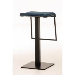 Tabouret de bar Lameng tissu B78 bleu