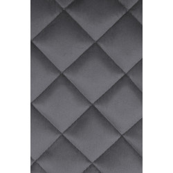 Tabouret de bar Kasson en velours gris foncé