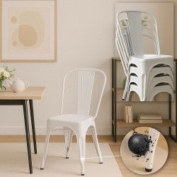 Chaise Benedict blanche