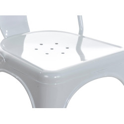 Chaise Benedict blanche