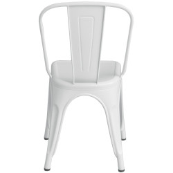 Chaise Benedict blanche