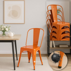 Chaise Benedikt orange