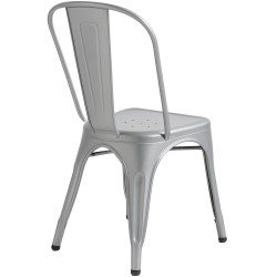 Chaise Benoît argentée