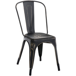 Chaise Benedikt antique noir-or