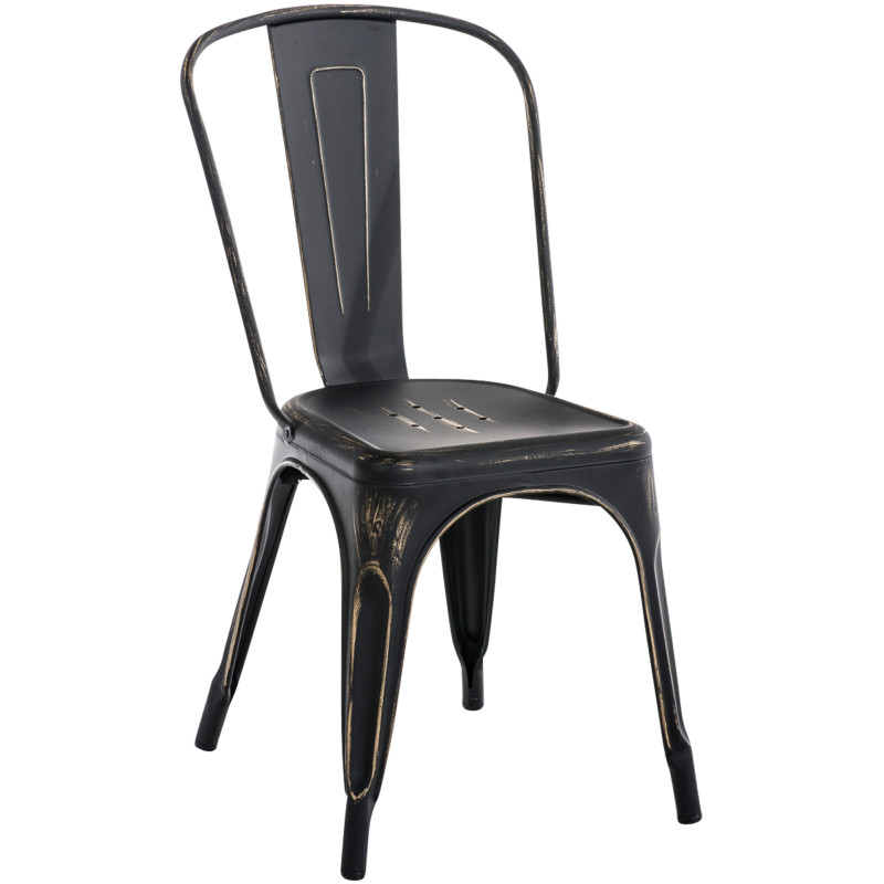 Chaise Benedikt antique noir-or