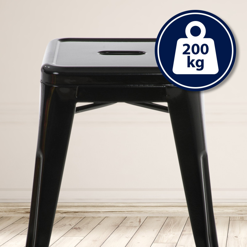 Tabouret Armin noir