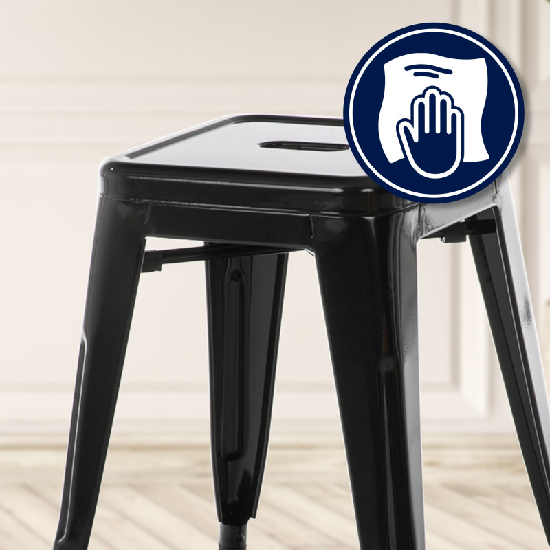 Tabouret Armin noir