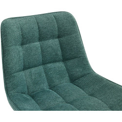 Conjunto de 2 banquetas de bar Dartford, tecido verde.