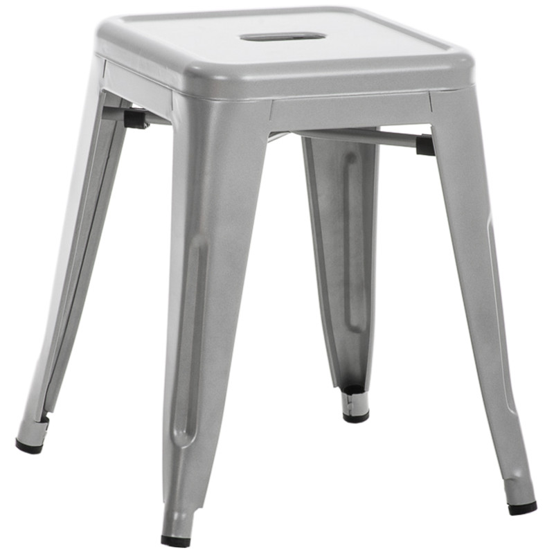 Tabouret argenté Armin