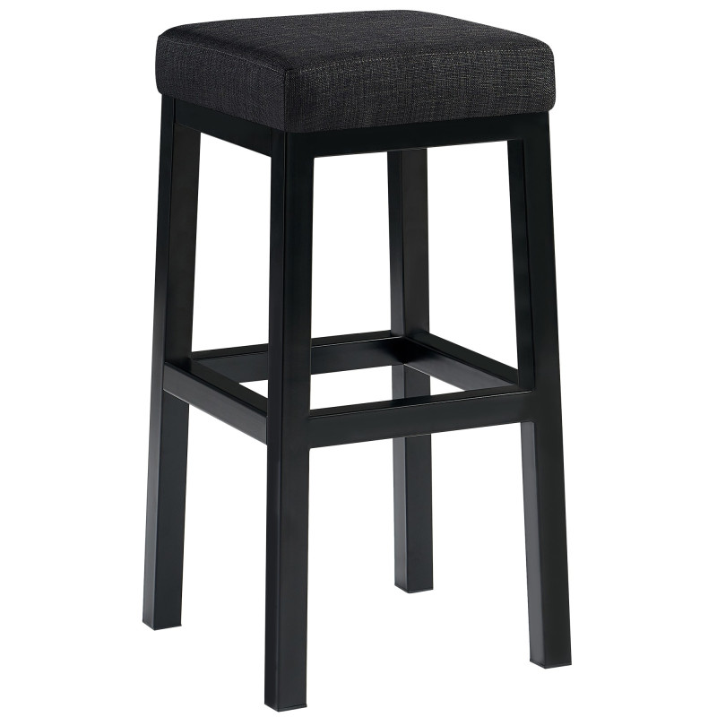 Tabouret de bar Taylor B80 en tissu gris foncé