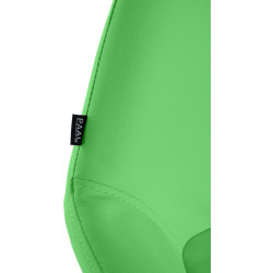 Taburete de bar Braga Gold, piel sintética verde