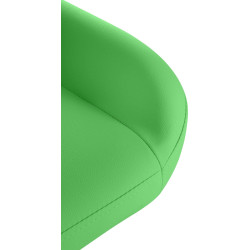 Tabouret de bar Braga Gold, similicuir vert