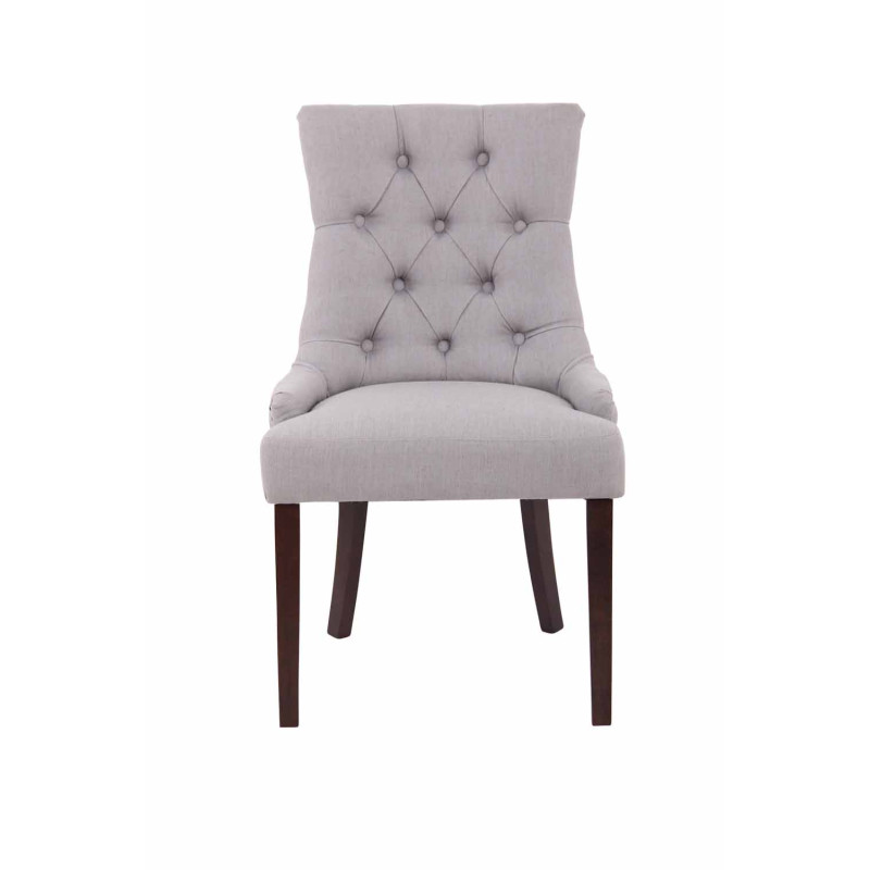 Lot de 2 chaises de salle à manger en tissu Aberdeen antique | gris