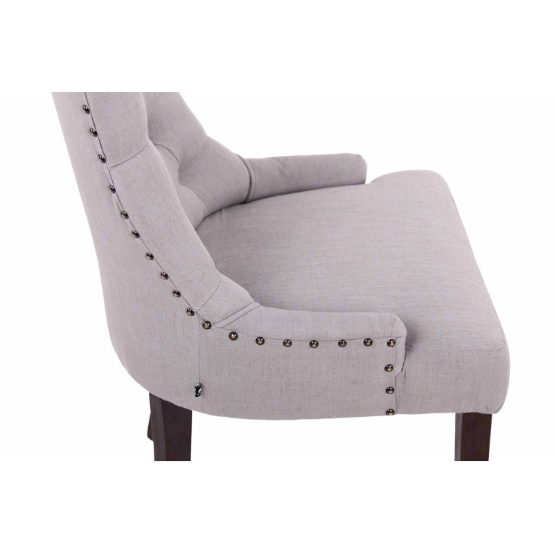 Lot de 2 chaises de salle à manger en tissu Aberdeen antique | gris