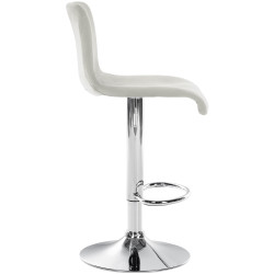 Tabouret de bar en velours Hoover couleur crème