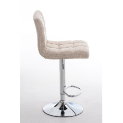 Tabouret de bar Pérou TISSU C crème