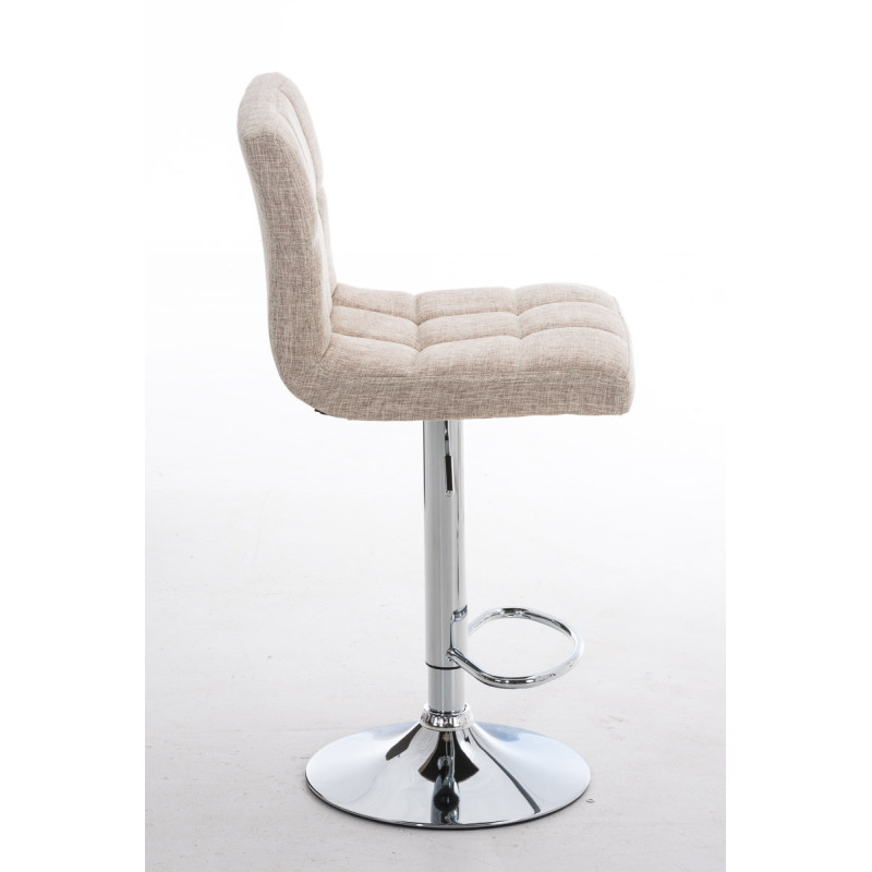Tabouret de bar Pérou TISSU C crème