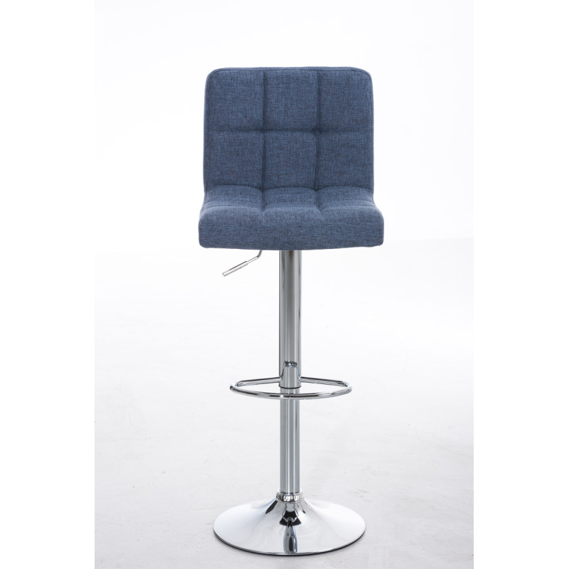 Tabouret de bar Pérou TISSU C bleu