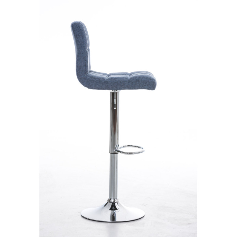 Tabouret de bar Pérou TISSU C bleu