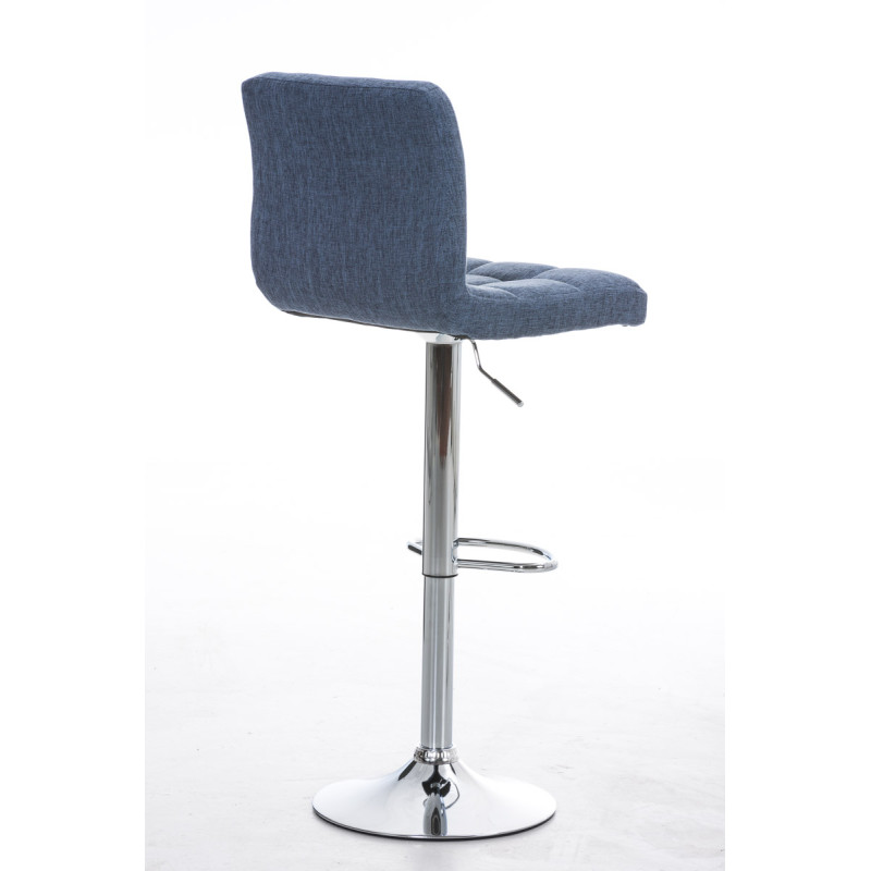 Tabouret de bar Pérou TISSU C bleu