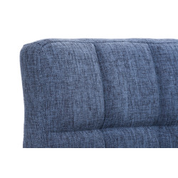 Tabouret de bar Pérou TISSU C bleu