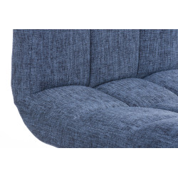 Tabouret de bar Pérou TISSU C bleu