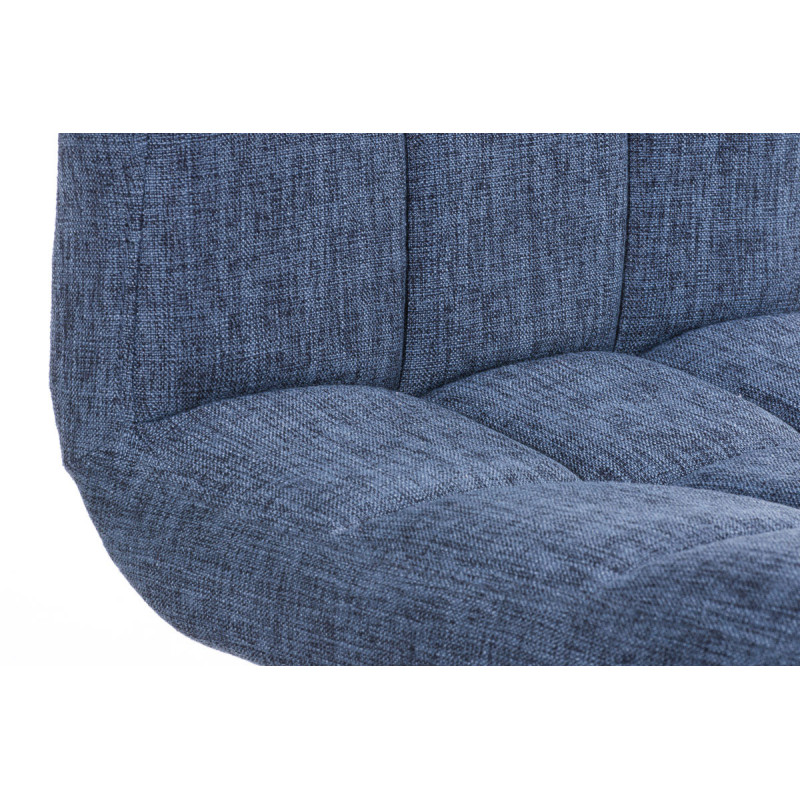 Tabouret de bar Pérou TISSU C bleu