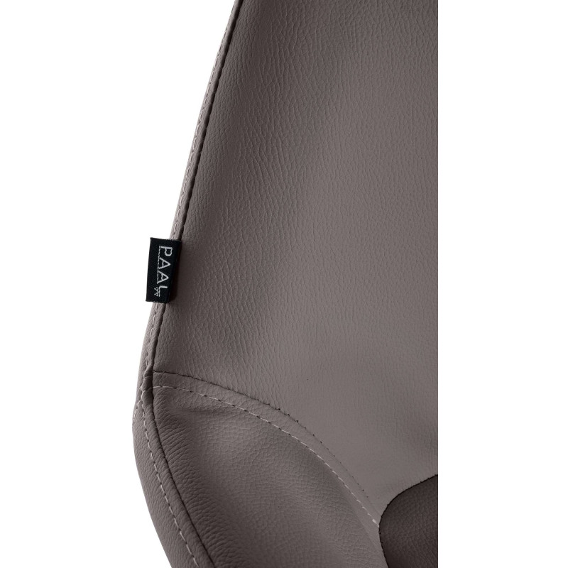 Set di 2 sgabelli da bar Braga Gold in similpelle marrone