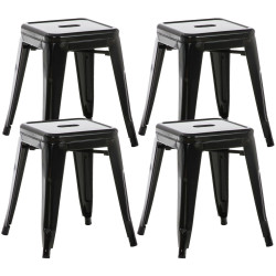 Ensemble de 4 tabourets...