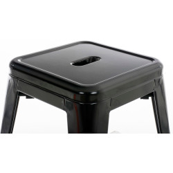 Ensemble de 4 tabourets Armin en noir