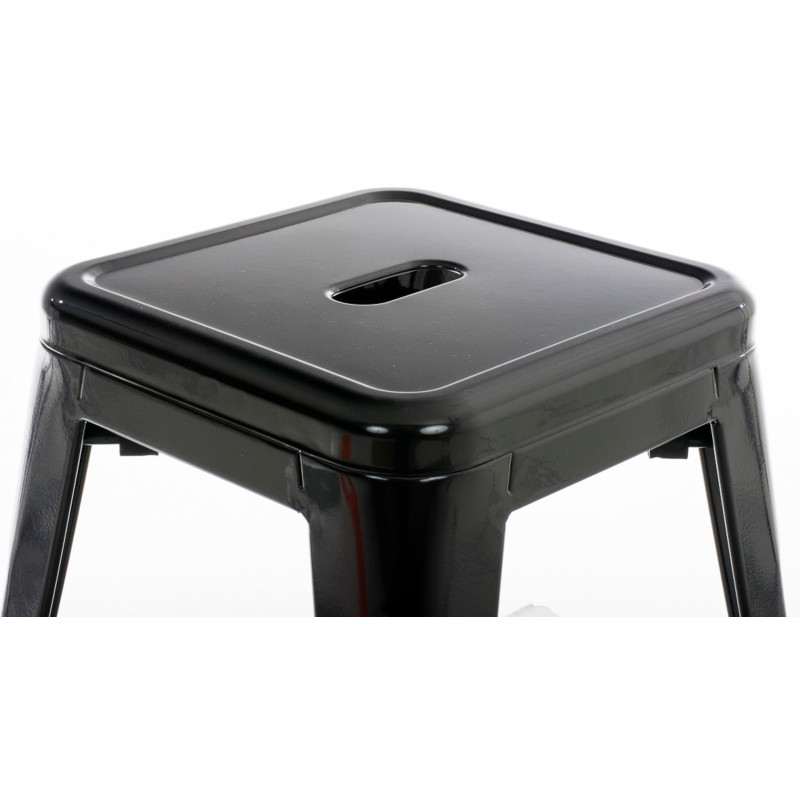 Ensemble de 4 tabourets Armin en noir