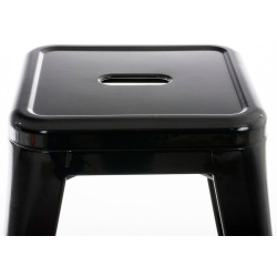 Ensemble de 4 tabourets Armin en noir
