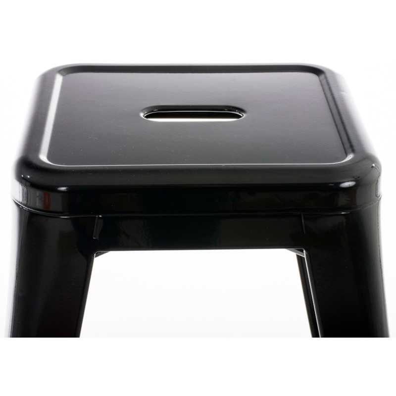 Ensemble de 4 tabourets Armin en noir