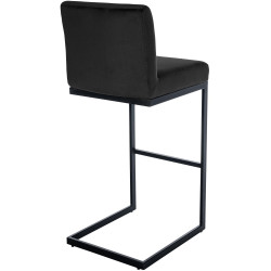 Tabouret de bar Hopewell en velours noir B