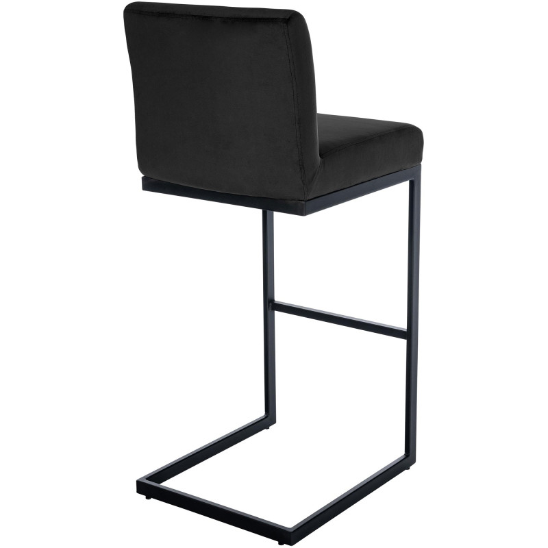 Tabouret de bar Hopewell en velours noir B