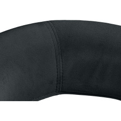 Tabouret de bar Olinda, velours, noir