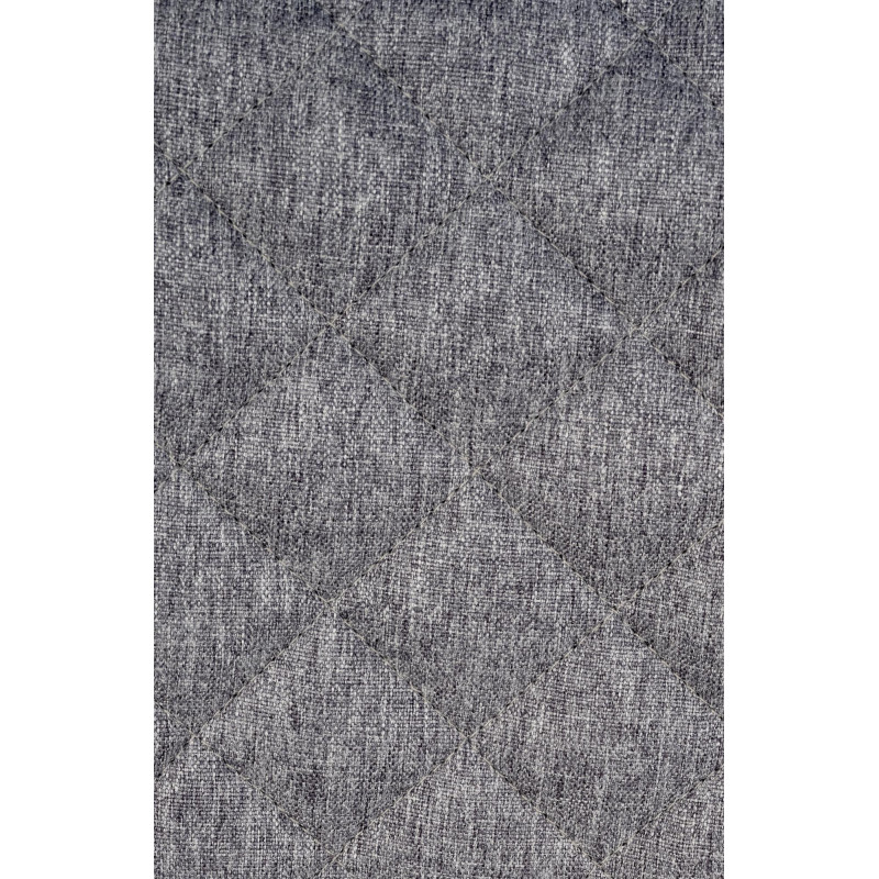 Taburete de bar Kasson, tela gris