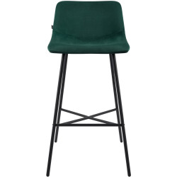 Tabouret de bar Altona en velours vert