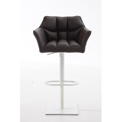 Tabouret de bar Damaso W marron
