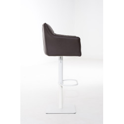 Tabouret de bar Damaso W marron