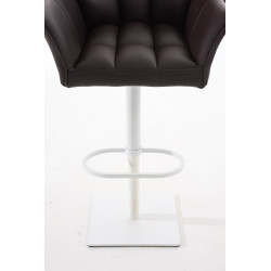Tabouret de bar Damaso W marron
