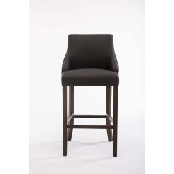 Tabouret de bar Innsbruck tissu antique gris foncé