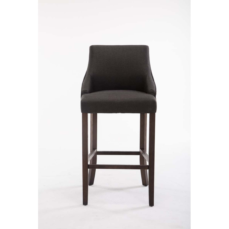 Tabouret de bar Innsbruck tissu antique gris foncé