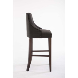 Tabouret de bar Innsbruck tissu antique gris foncé
