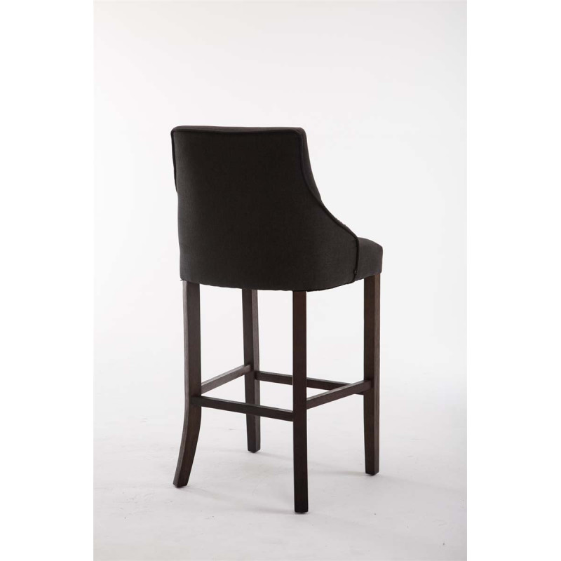 Tabouret de bar Innsbruck tissu antique gris foncé