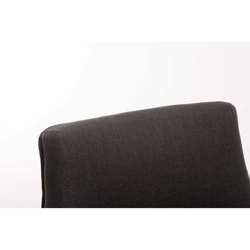 Tabouret de bar Innsbruck tissu antique gris foncé
