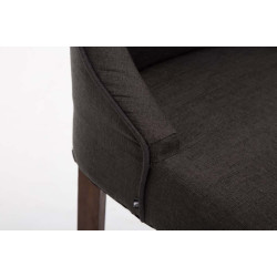 Tabouret de bar Innsbruck tissu antique gris foncé