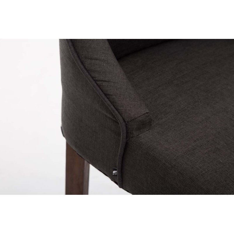 Tabouret de bar Innsbruck tissu antique gris foncé
