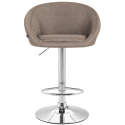 Tabouret de bar Miami V2 tissu C taupe